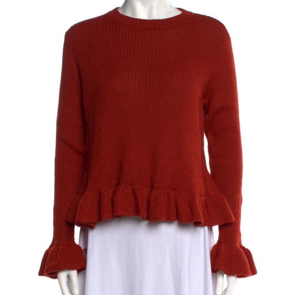 Ulla Johnson Nadine Ruffle Sweater Silk and baby alpaca size medium - Picture 3 of 9